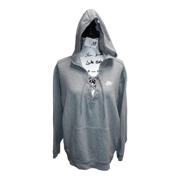 Nike Tops - nike lace up hoodie